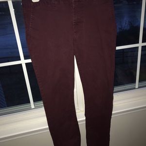 Aeropostale wine skinny jeans